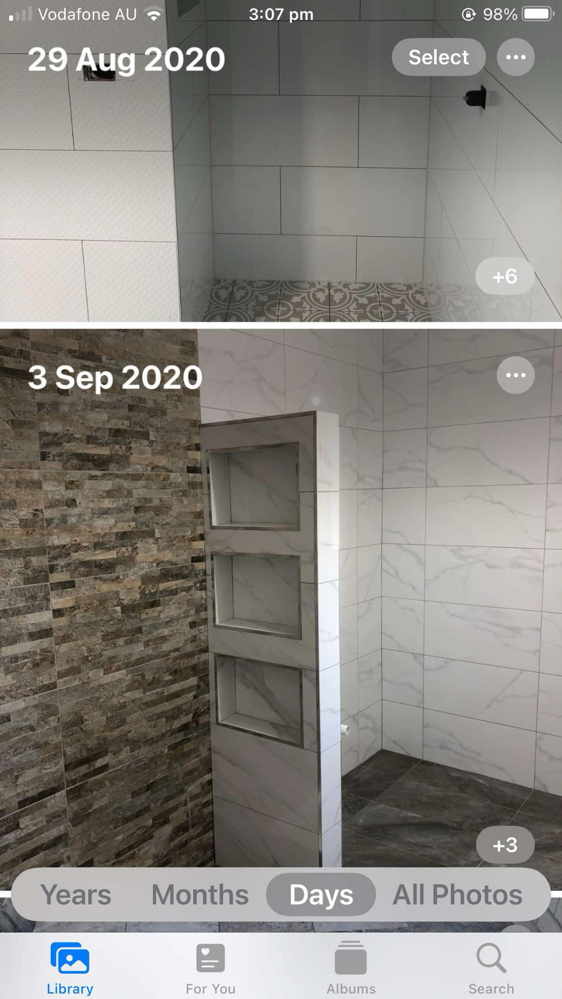 Bathroom tiling project